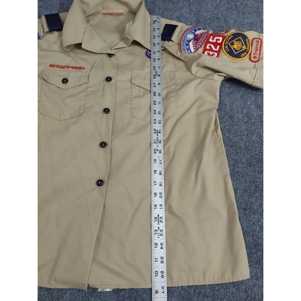 Vtg Boy Scouts Of America Shirt Boys XL 18-20 Patches KS MO Uniform 90s - Picture 7 of 11